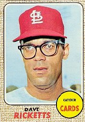 1968 Topps Baseball Cards      046      Dave Ricketts